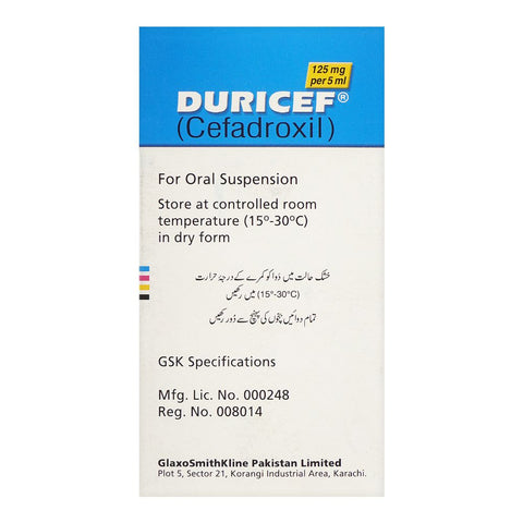 GSK Duricef Oral Suspension, 125mg/90ml product image 2 - Bolanclinic