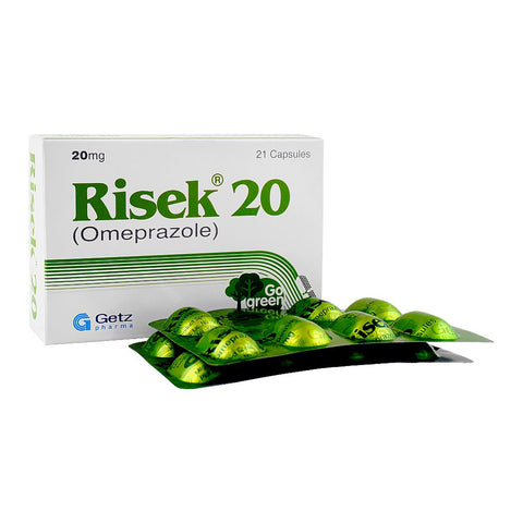 Getz Pharma Risek Capsule, 20mg, 1-Strip product image - Bolanclinic