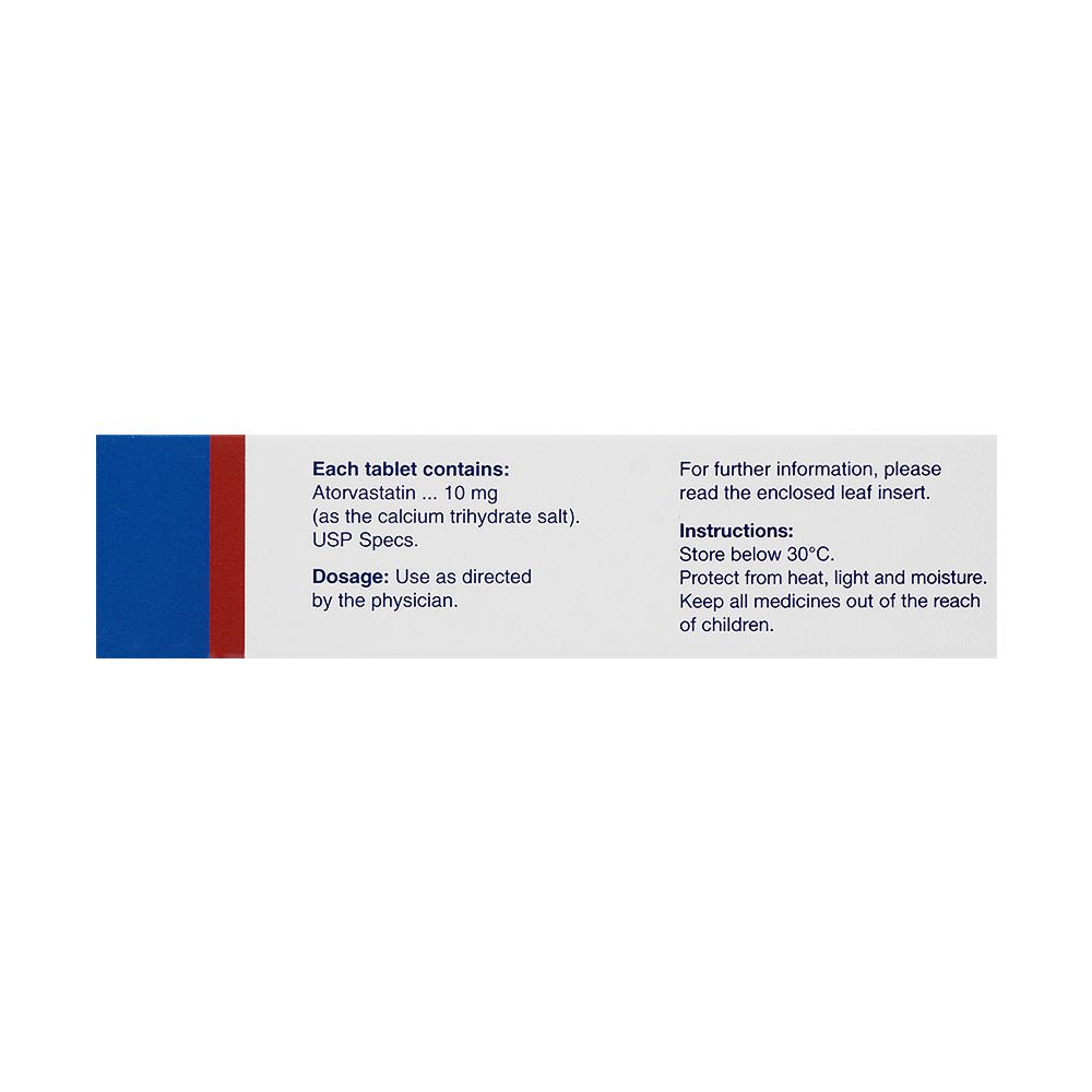 Pfizer Lipitor Tablet, 10mg, 10-Pack product image 3 - Bolanclinic