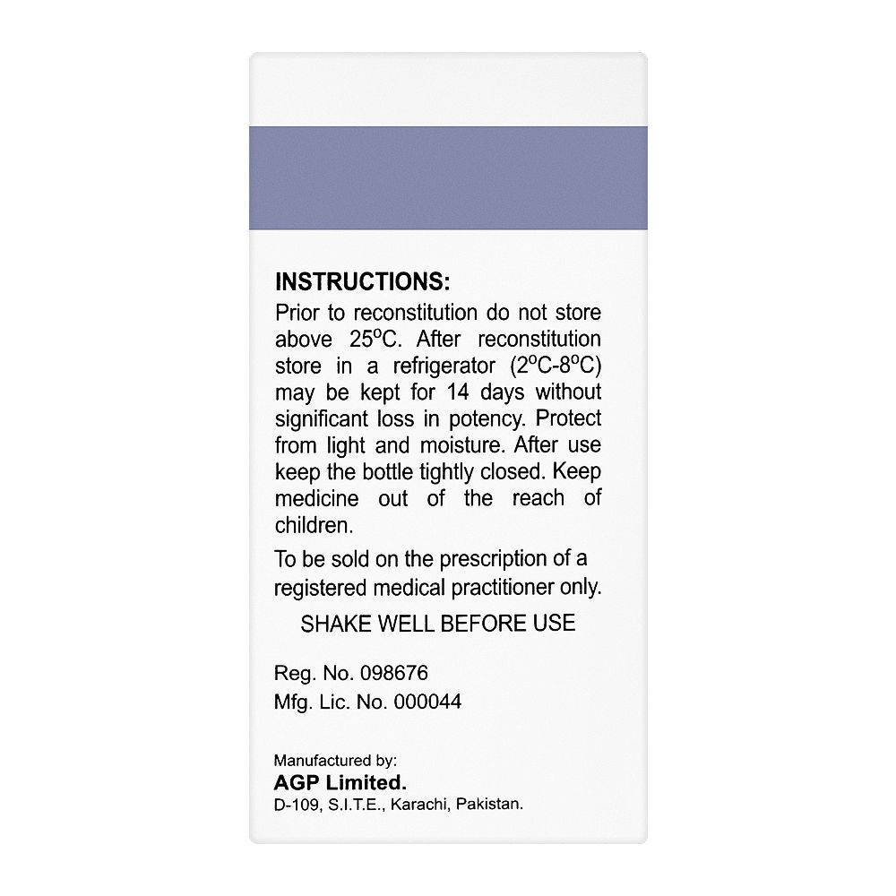 AGP Pharma Ceclor Suspension, 125mg/5ml, 60ml product image 2 - Bolanclinic