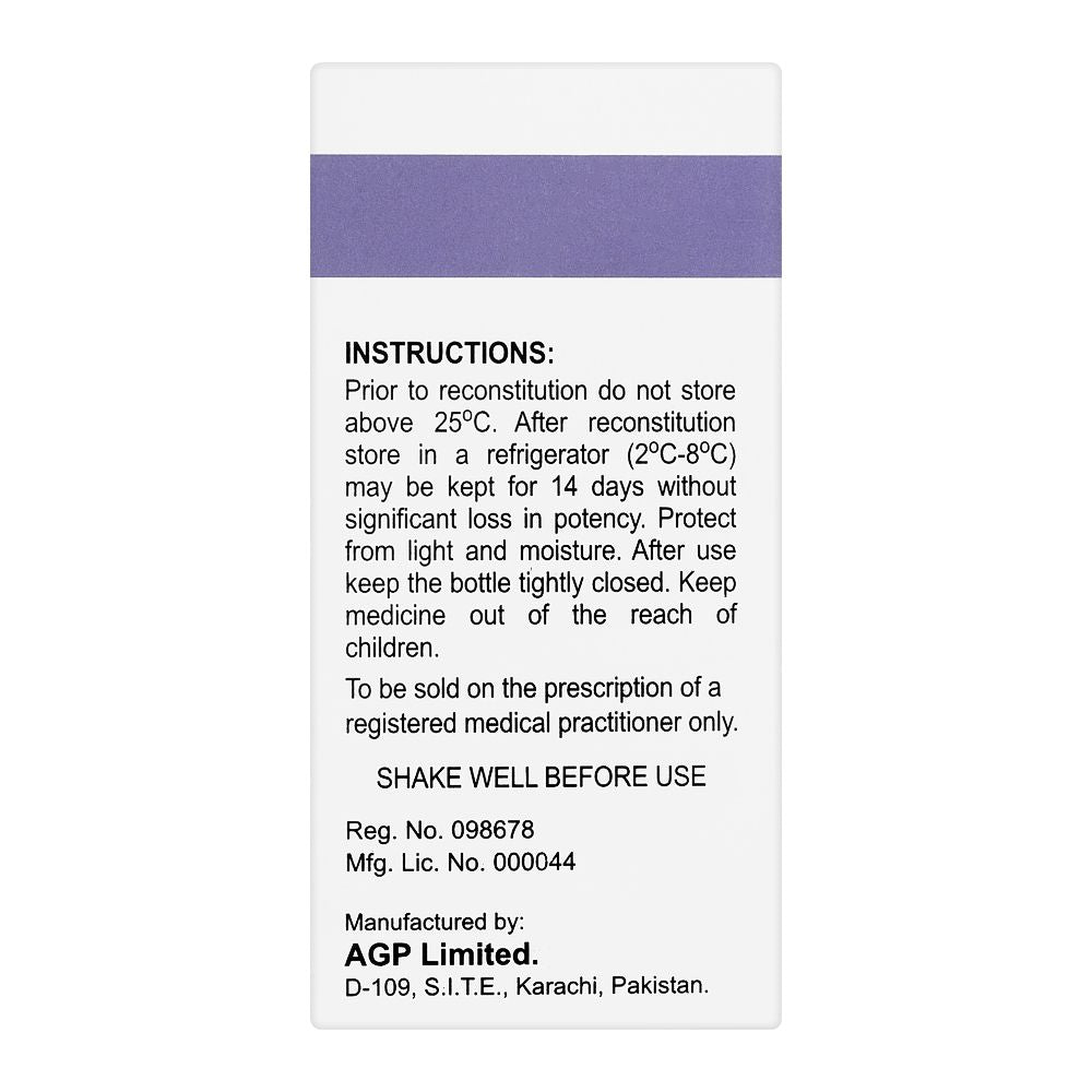 AGP Pharma Ceclor Suspension, 250mg/5ml, 60ml product image 2 - Bolanclinic