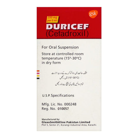 GSK Duricef Oral Suspension, 250mg/90ml product image 2 - Bolanclinic
