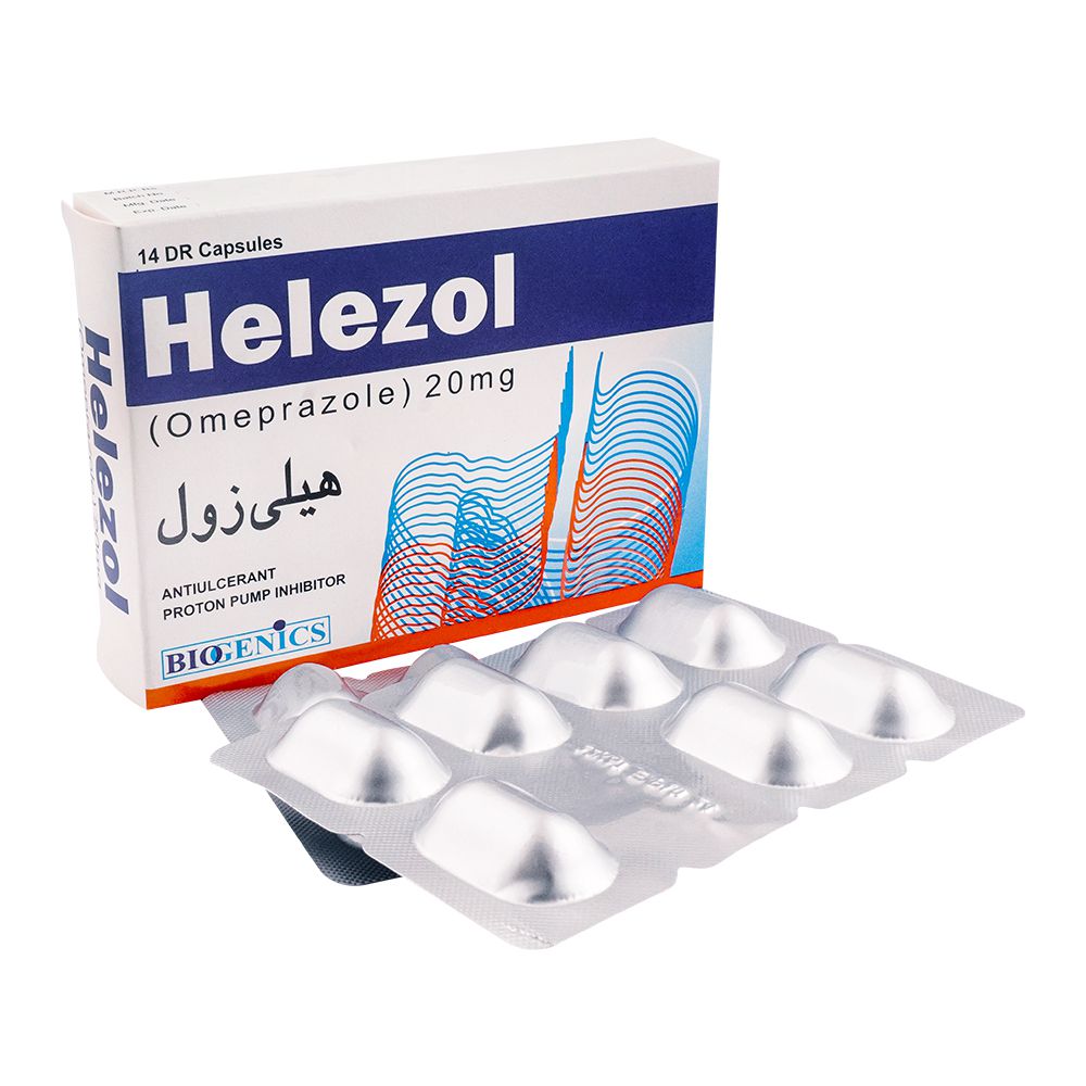 Biogenics Helezol Capsule, 20mg, 14-Pack product image - Bolanclinic