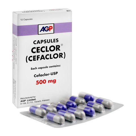 AGP Pharma Ceclor Capsule, 500mg, 12-Pack product image - Bolanclinic