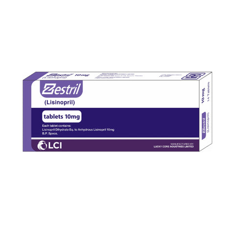LCI Pharmaceuticals Zestril Tablet, 10mg, 14-Pack product image - Bolanclinic