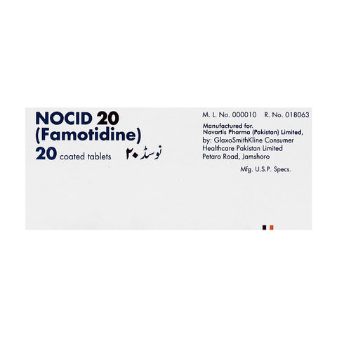 Novartis Pharmaceuticals Nocid Tablet, 20mg, 20-Pack product image 2 - Bolanclinic