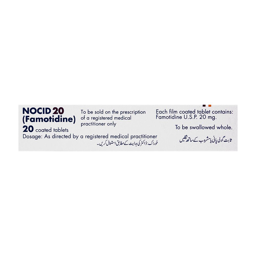 Novartis Pharmaceuticals Nocid Tablet, 20mg, 20-Pack product image 3 - Bolanclinic