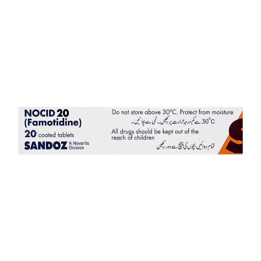 Novartis Pharmaceuticals Nocid Tablet, 20mg, 20-Pack product image 4 - Bolanclinic