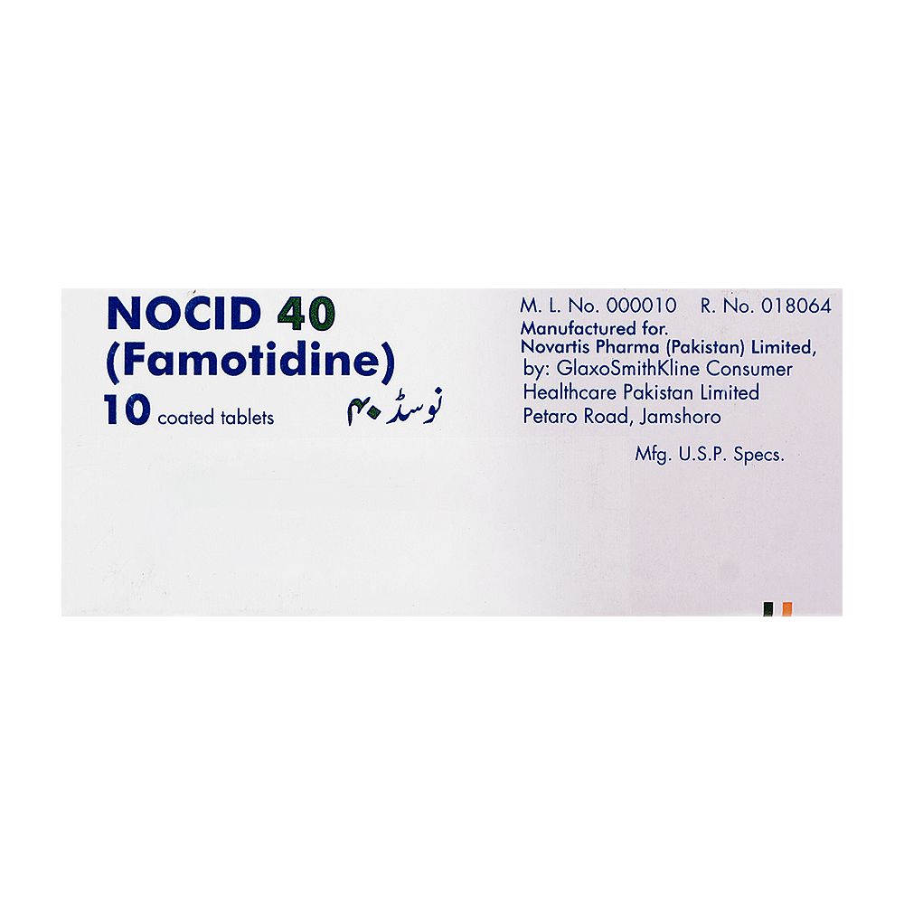 Novartis Pharmaceuticals Nocid Tablet, 40mg, 10-Pack product image 2 - Bolanclinic