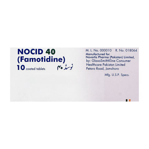 Novartis Pharmaceuticals Nocid Tablet, 40mg, 10-Pack product image 2 - Bolanclinic