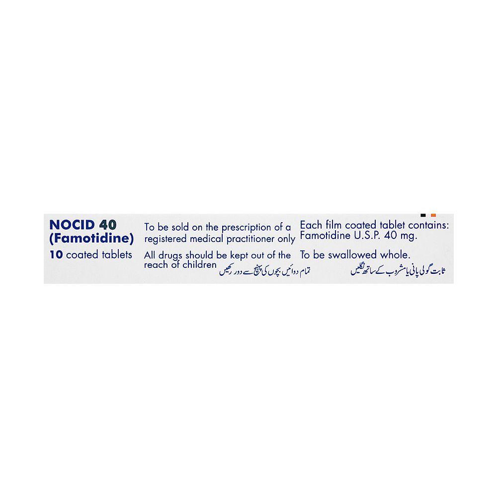 Novartis Pharmaceuticals Nocid Tablet, 40mg, 10-Pack product image 3 - Bolanclinic