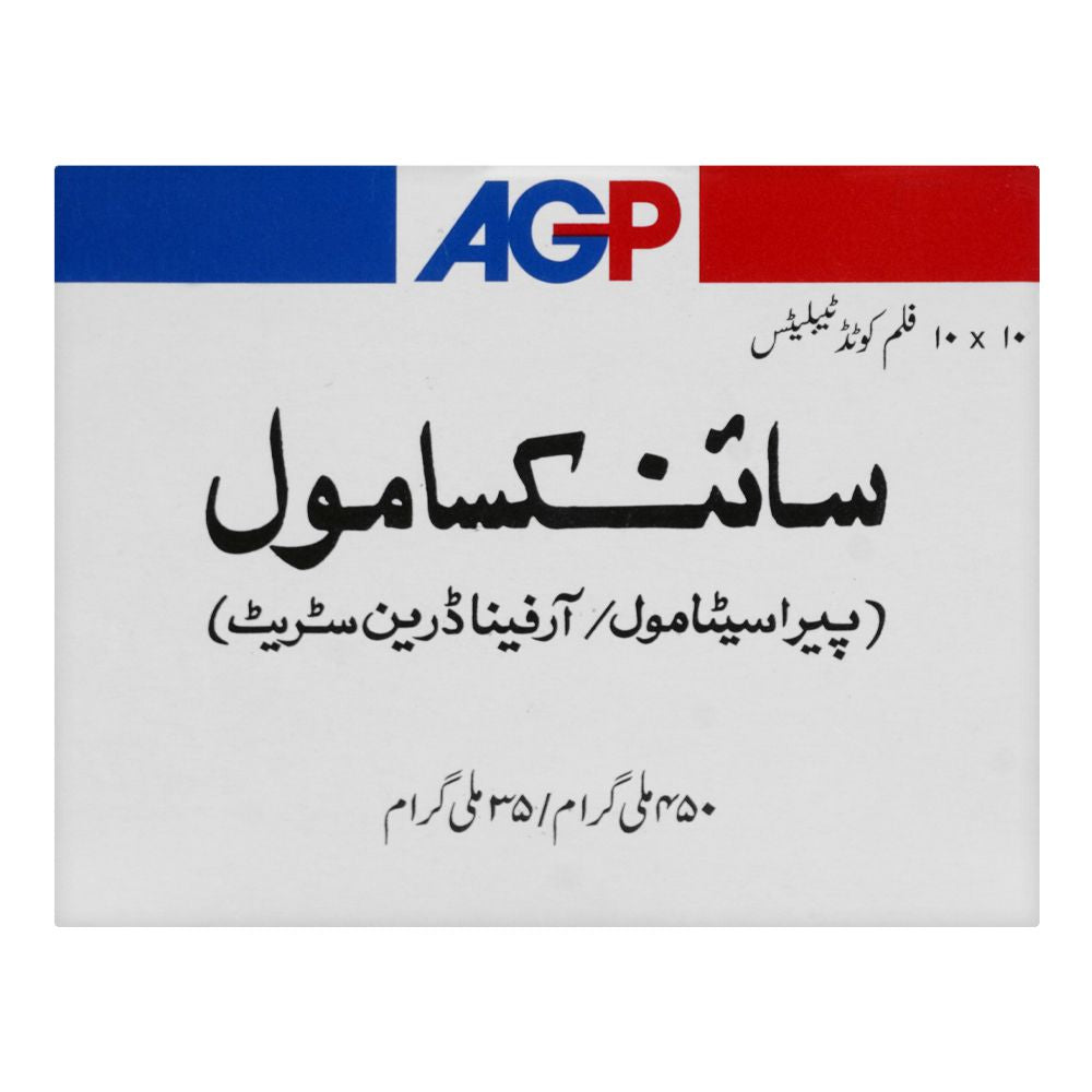 AGP Pharma Sinaxamol Tablet, 450mg/35mg, 1-Strip product image 2 - Bolanclinic