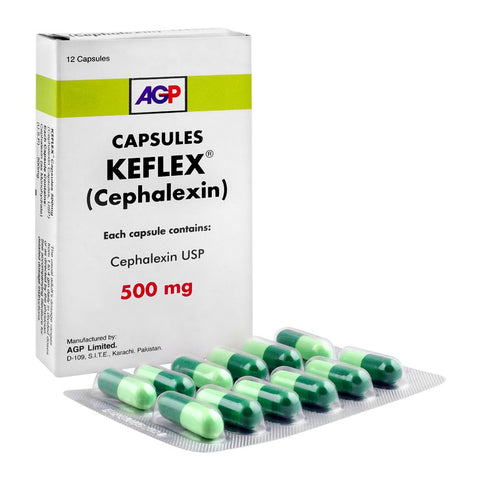 AGP Pharma Keflex Capsule, 500mg, 12-Pack product image - Bolanclinic