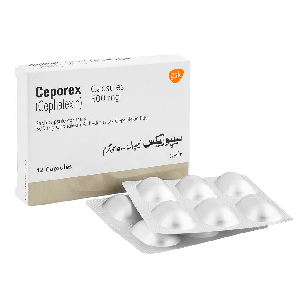 GSK Ceporex Capsule, 500mg, 12-Pack product image - Bolanclinic