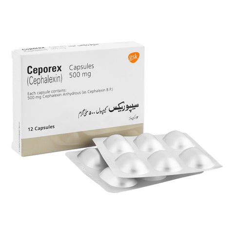 GSK Ceporex Capsule, 500mg, 12-Pack product image - Bolanclinic