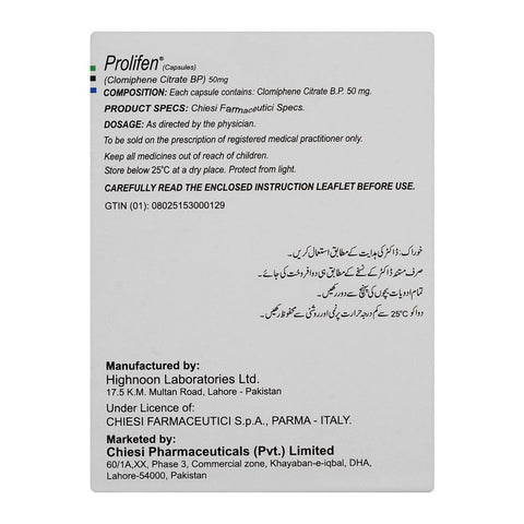 Chiesi Pharmaceuticals Prolifen Capsule, 50mg, 10-Pack product image 2 - Bolanclinic