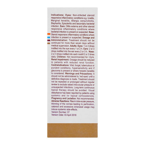 GSK Betnesol-N Drop, For Eye/ear & Nose, 7.5ml product image 2 - Bolanclinic