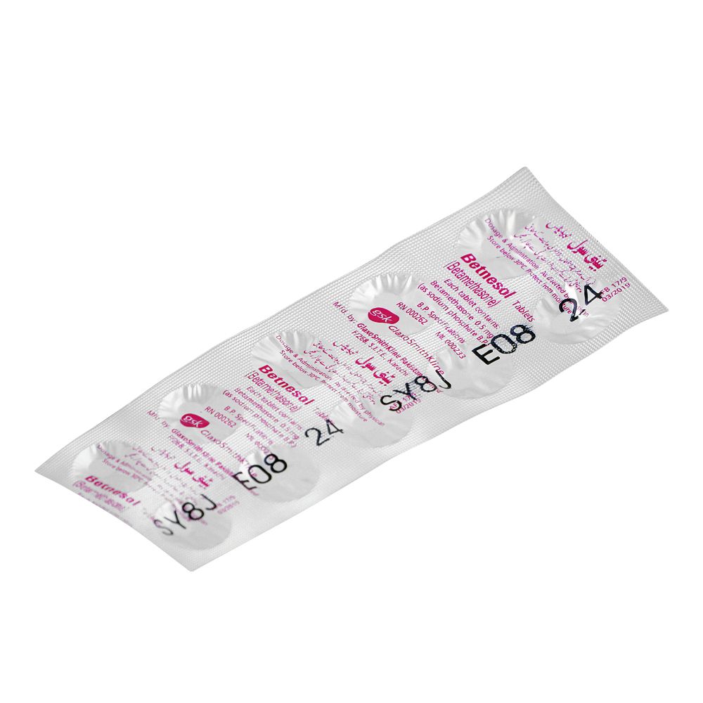 GSK Betnesol Tablet, 0.5mg, 1-Strip product image - Bolanclinic