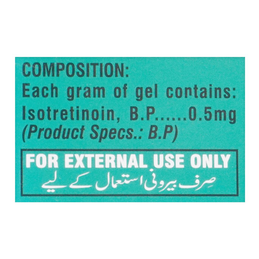 Shaigan Pharmaceuticals Isotin Gel, 10g product image 2 - Bolanclinic