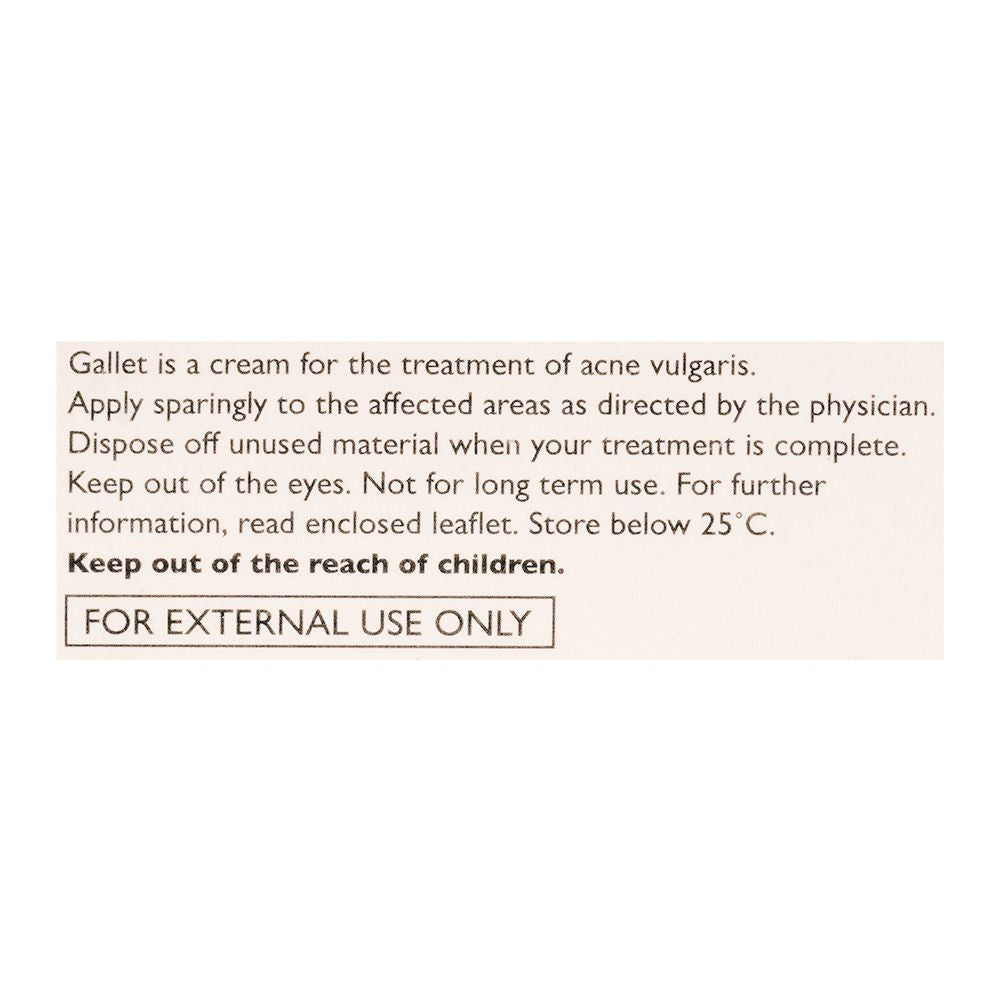 Mass Pharma Gallet Cream, 15g product image 2 - Bolanclinic