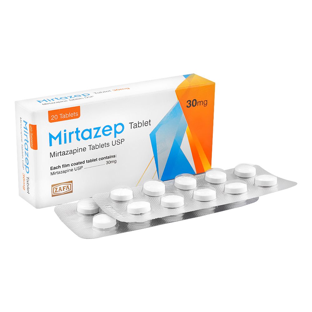 Zafa Pharmaceuticals Mirtazep Tablet, 30mg, 20-Pack product image - Bolanclinic