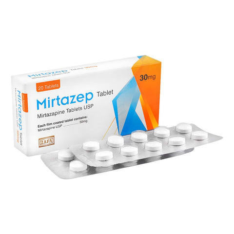 Zafa Pharmaceuticals Mirtazep Tablet, 30mg, 20-Pack product image - Bolanclinic