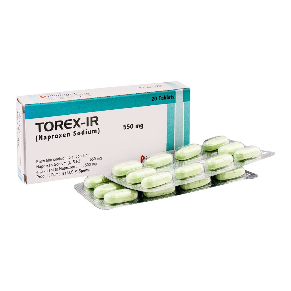 Platinum Pharmaceuticals Torex-IR Tablet, 550mg, 20-Pack product image - Bolanclinic
