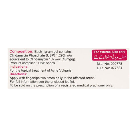 Crystolite Pharmaceuticals Clindamax Gel, 10g product image 3 - Bolanclinic