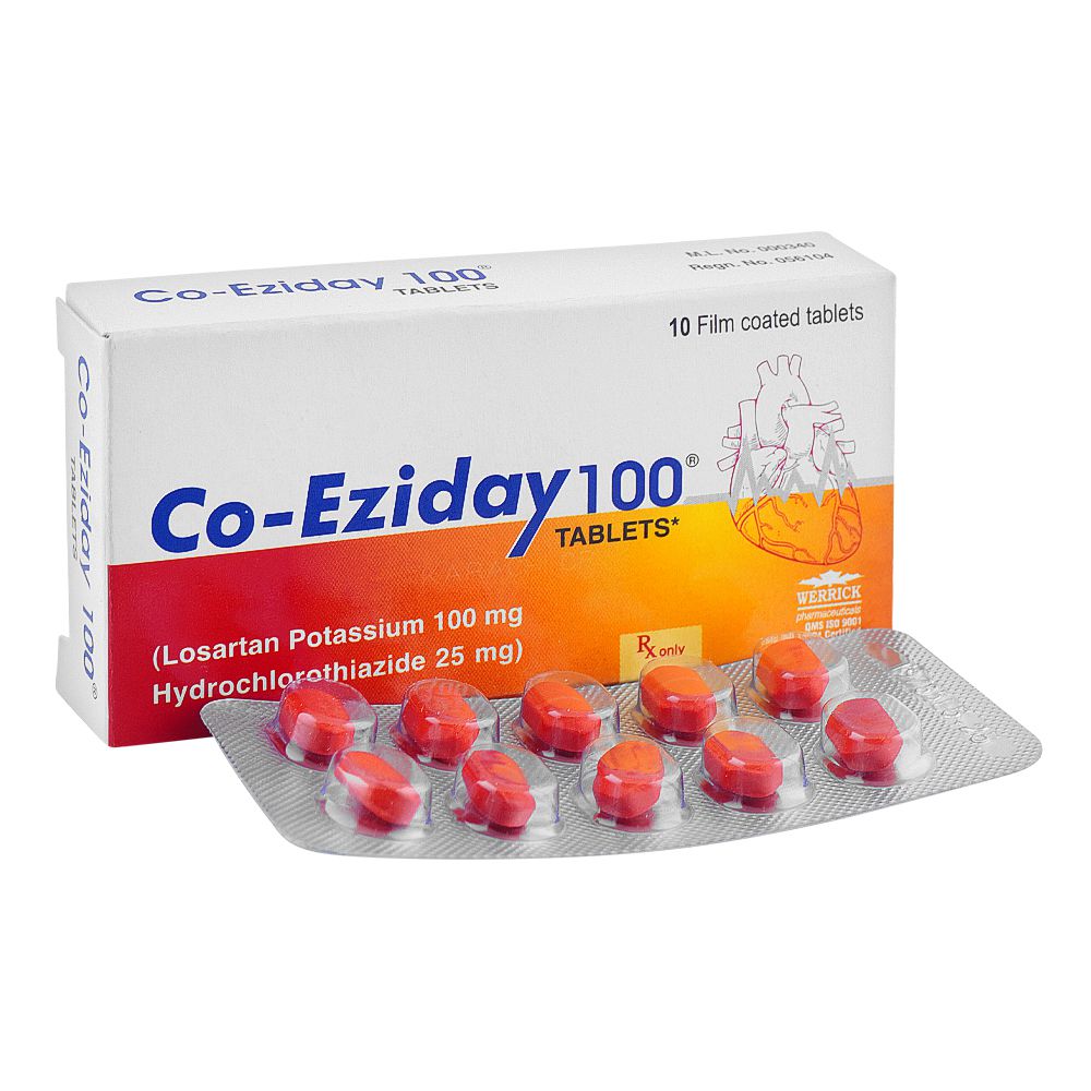 Werrick Pharmaceuticals Co-Eziday Tablet, 100mg, 10-Pack product image - Bolanclinic