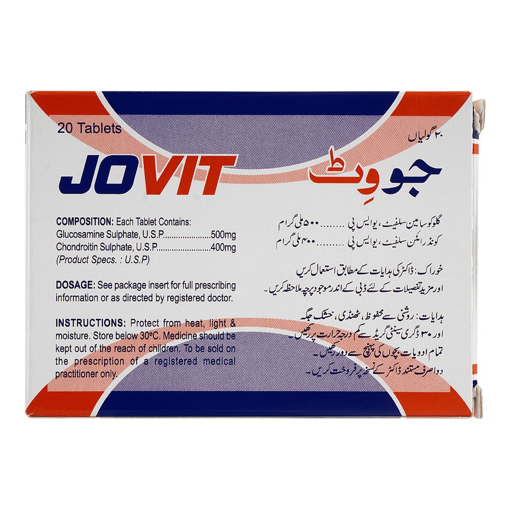 Shaigan Pharmaceuticals Jovit Tablet, 400mg, 20-Pack product image 2 - Bolanclinic