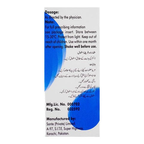 Sante Pharma Florozil Ophthalmic, 5ml product image 2 - Bolanclinic