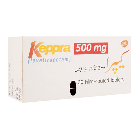 GSK Keppra Tablet, 500mg, 30-Pack product image - Bolanclinic
