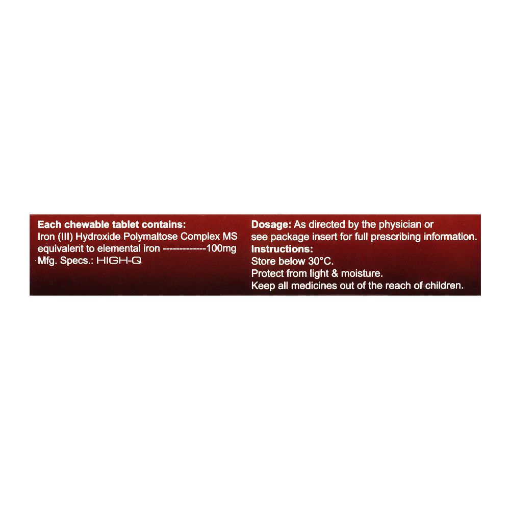 High-Q Pharmaceuticals Polymalt Tablet, 100mg, 20-Pack product image 3 - Bolanclinic