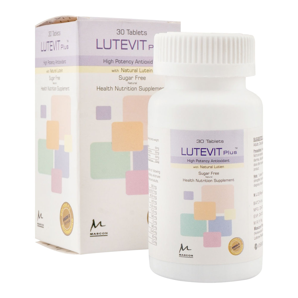 Mascon Pharmacal Lutevit Plus Tablet, Sugar-Free, 30-Pack product image - Bolanclinic