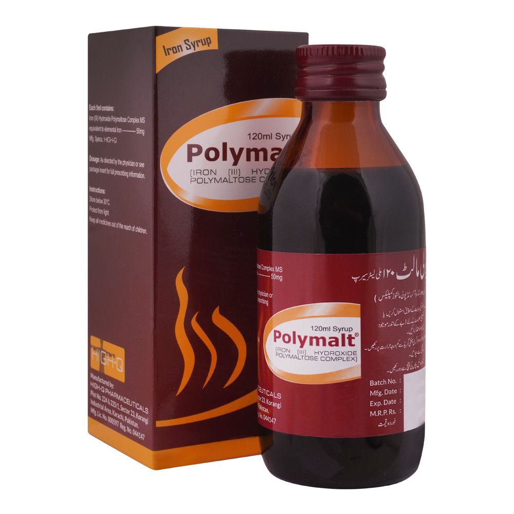 High-Q Pharmaceuticals Polymalt Syrup, 120ml product image - Bolanclinic