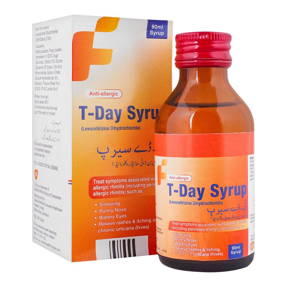 Haleon T-Day Syrup, 90ml product image - Bolanclinic