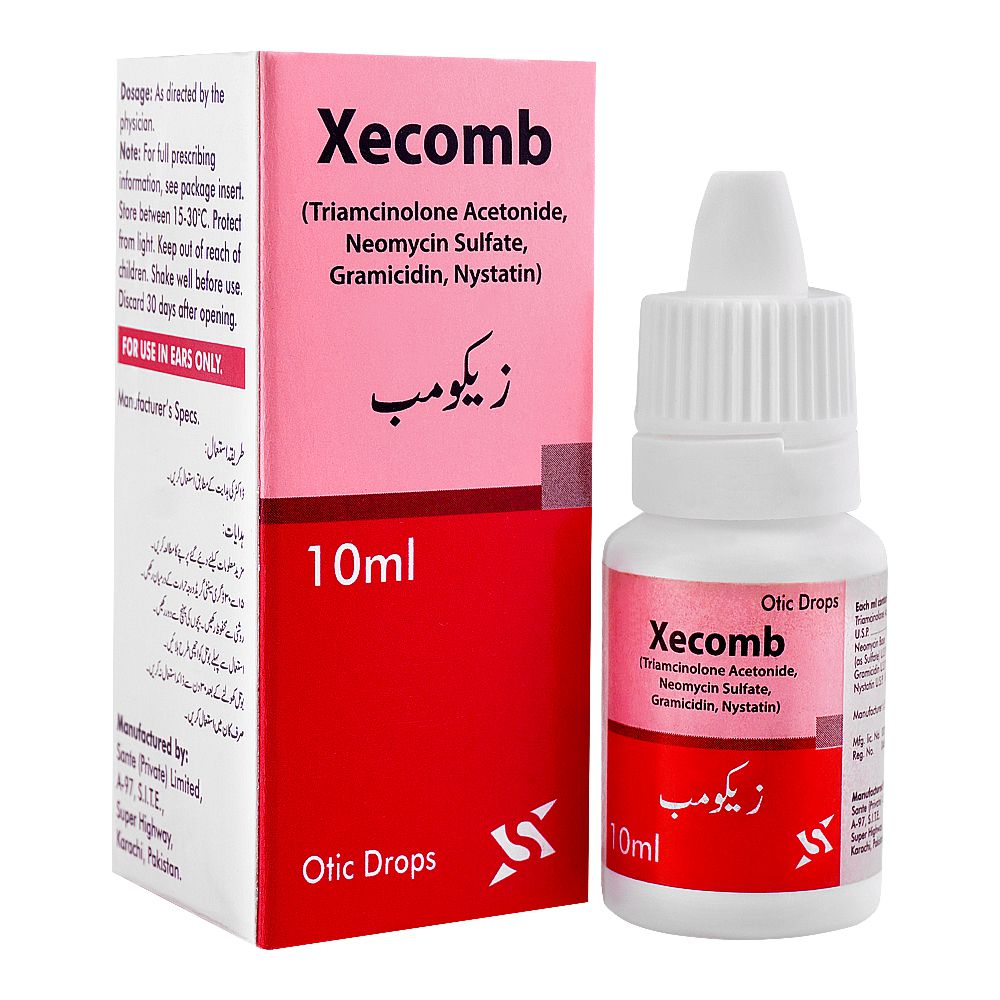 Sante Pharma Xecomb Ear Drops, 10ml product image - Bolanclinic