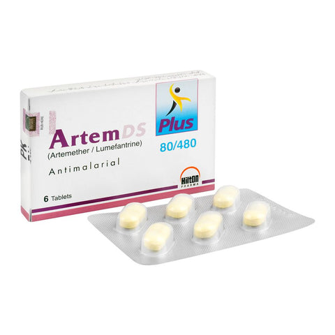 Hilton Pharma Artem DS Plus Tablet, 80/480mg, 6-Pack product image - Bolanclinic