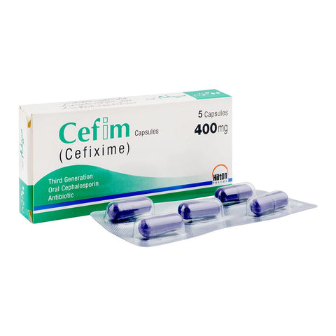Hilton Pharma Cefim Capsule, 400mg, 5-Pack product image - Bolanclinic