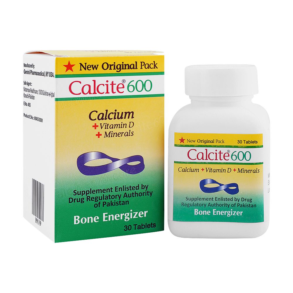 Gemini Pharmaceutical Calcite-600 Tablet, 30-Pack product image - Bolanclinic