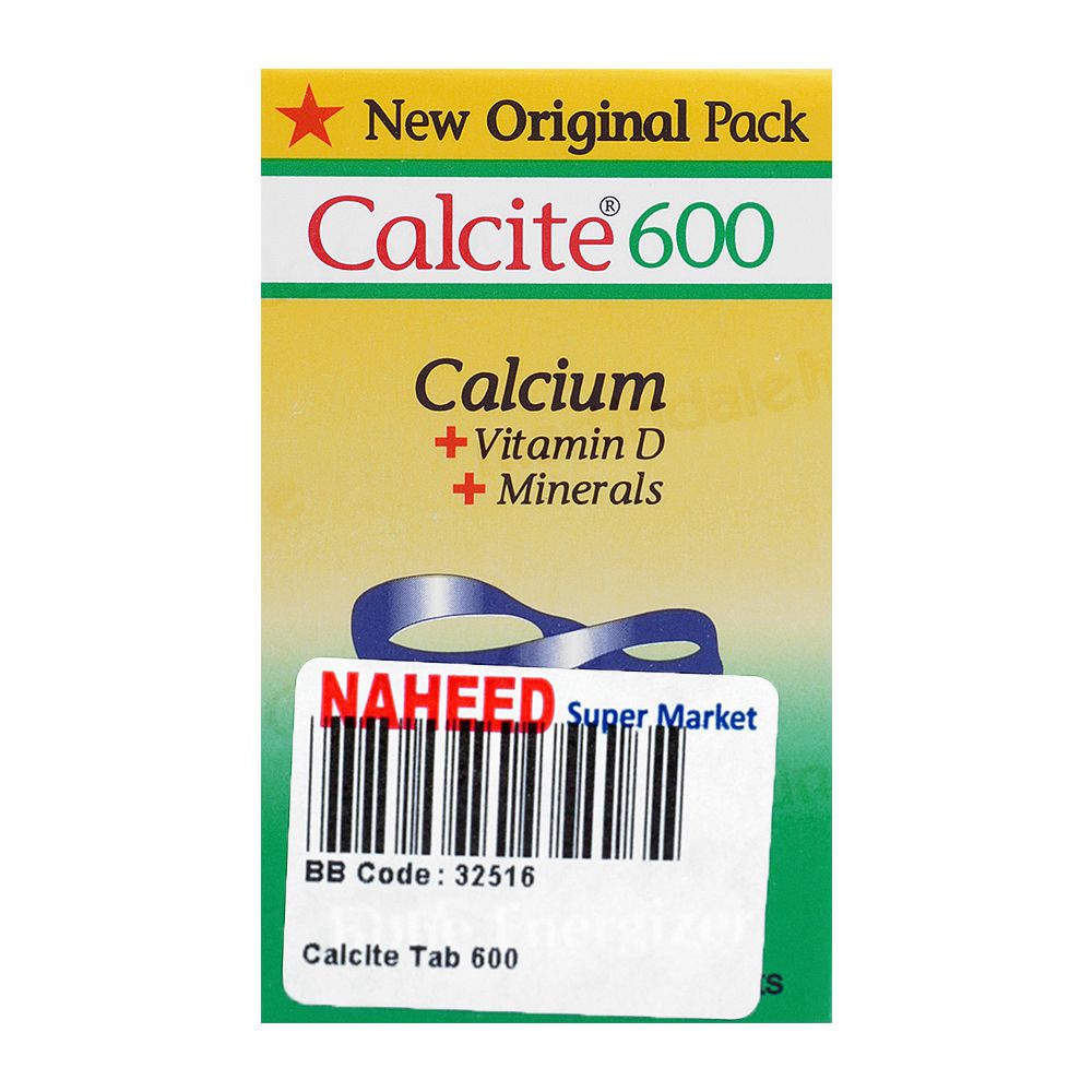 Gemini Pharmaceutical Calcite-600 Tablet, 30-Pack product image 2 - Bolanclinic