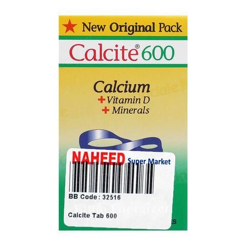 Gemini Pharmaceutical Calcite-600 Tablet, 30-Pack product image 2 - Bolanclinic