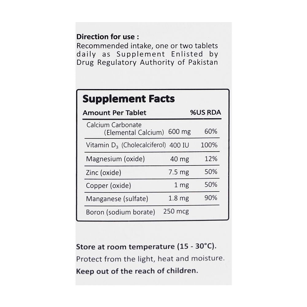 Gemini Pharmaceutical Calcite-600 Tablet, 30-Pack product image 4 - Bolanclinic