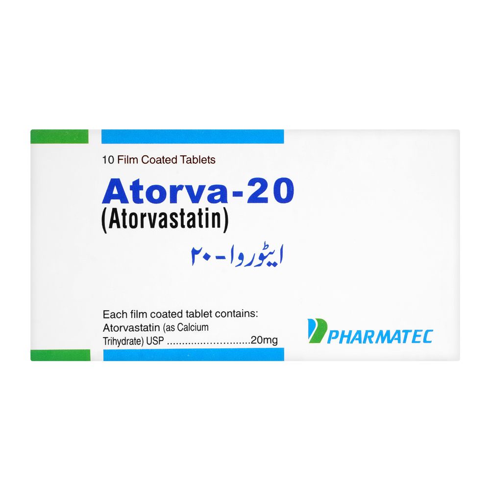 Pharmatec Atorva Tablet, 20mg, 10-Pack product image 2 - Bolanclinic