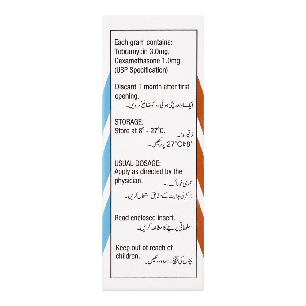 Novartis Pharmaceuticals TobraDex Eye Ointment, 5ml product image 3 - Bolanclinic
