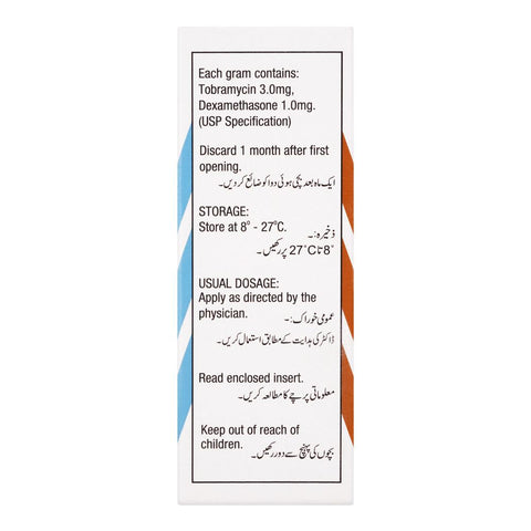 Novartis Pharmaceuticals TobraDex Eye Ointment, 5ml product image 3 - Bolanclinic