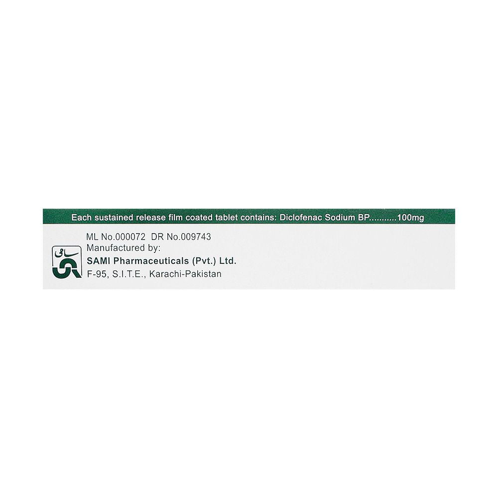 Sami Pharmaceuticals Dicloran SR 100 Tablet, 1-Strip product image 4 - Bolanclinic