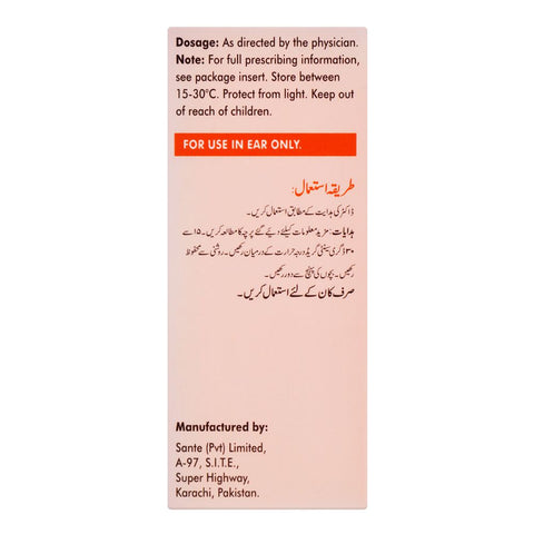 Sante Pharma Otoflox Otic Drops, 0.3 Percent, 5ml product image 2 - Bolanclinic