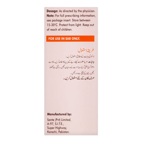 Sante Pharma Otoflox Otic Drops, 0.6 Percent, 5ml product image 2 - Bolanclinic