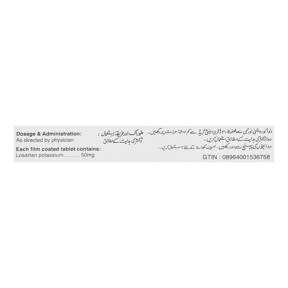 Barrett Hodgson Sartan Tablet, 50mg, 10-Pack product image 2 - Bolanclinic